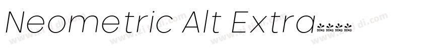 Neometric Alt Extra字体转换